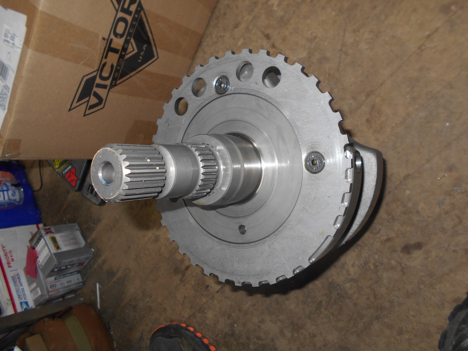 Indian Chief Chieftain Roadmaster Springfield Engine 111 ci Crankshaft Flywheel - Image 5